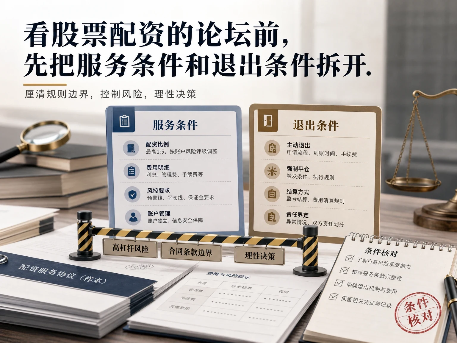 看股票配资的论坛前，先把服务条件和退出条件拆开 插图