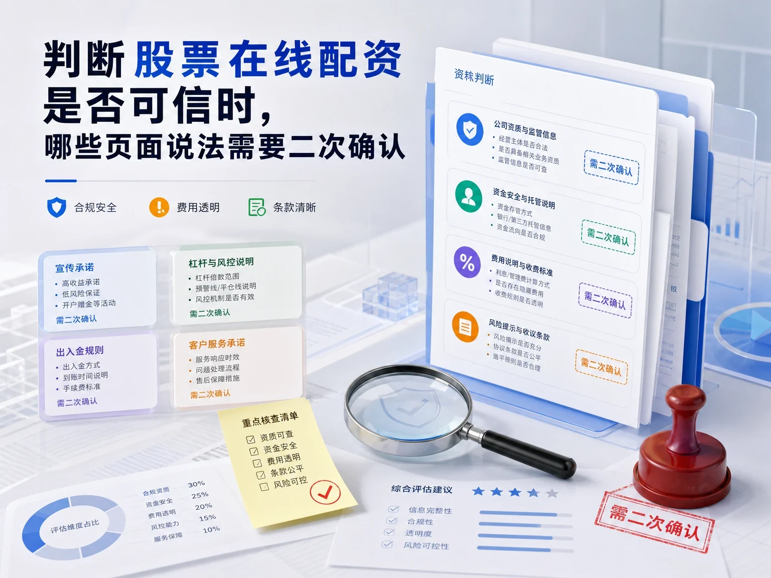 判断股票在线配资是否可信时,哪些页面说法需要二次确认 插图